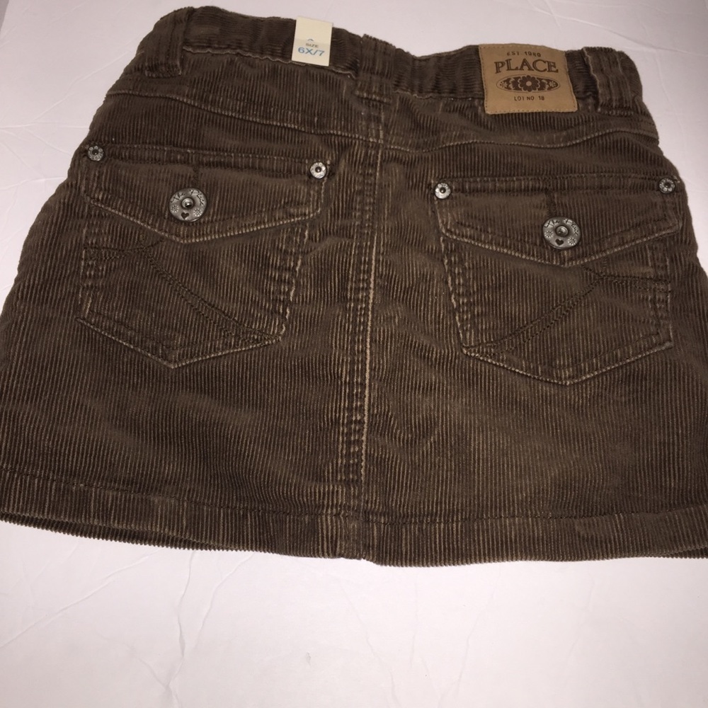 girls children’s place brown corduroy skirt 6x/7